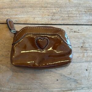 Brighton Brown Patent Coin Purse – Cute & Compact – Good Condition
